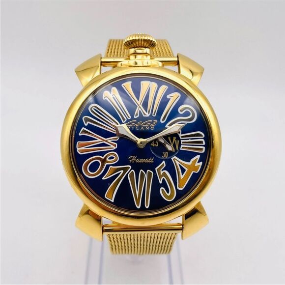GaGa MILANO Manuale 46 Hawaii Limited Quartz Watch Rare Box & Papers - Picture 4 of 16